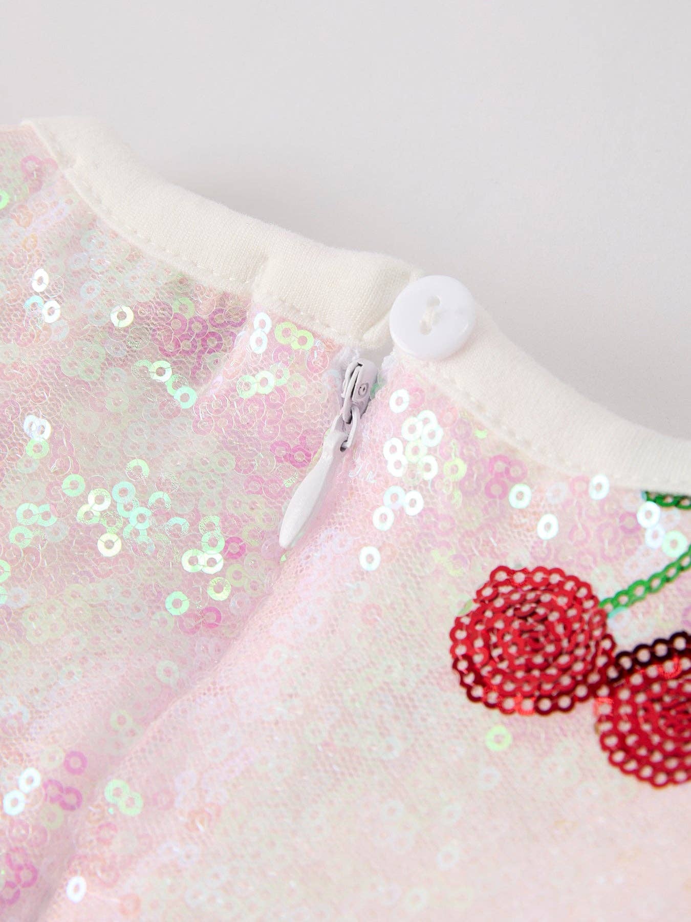 Sweet Cherry Sequins Dress