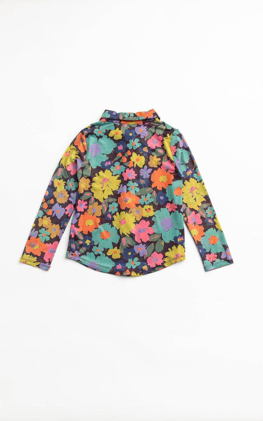 Flower Power Button Blouse