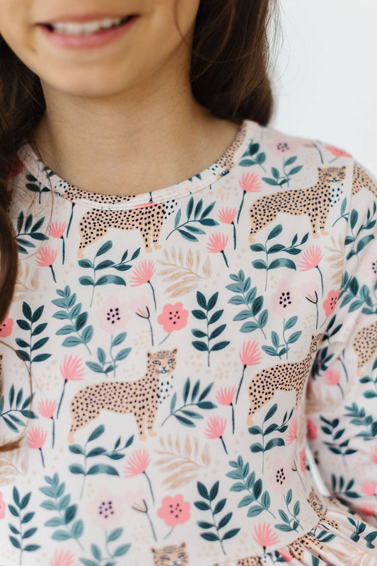 Cheetah Floral Dress