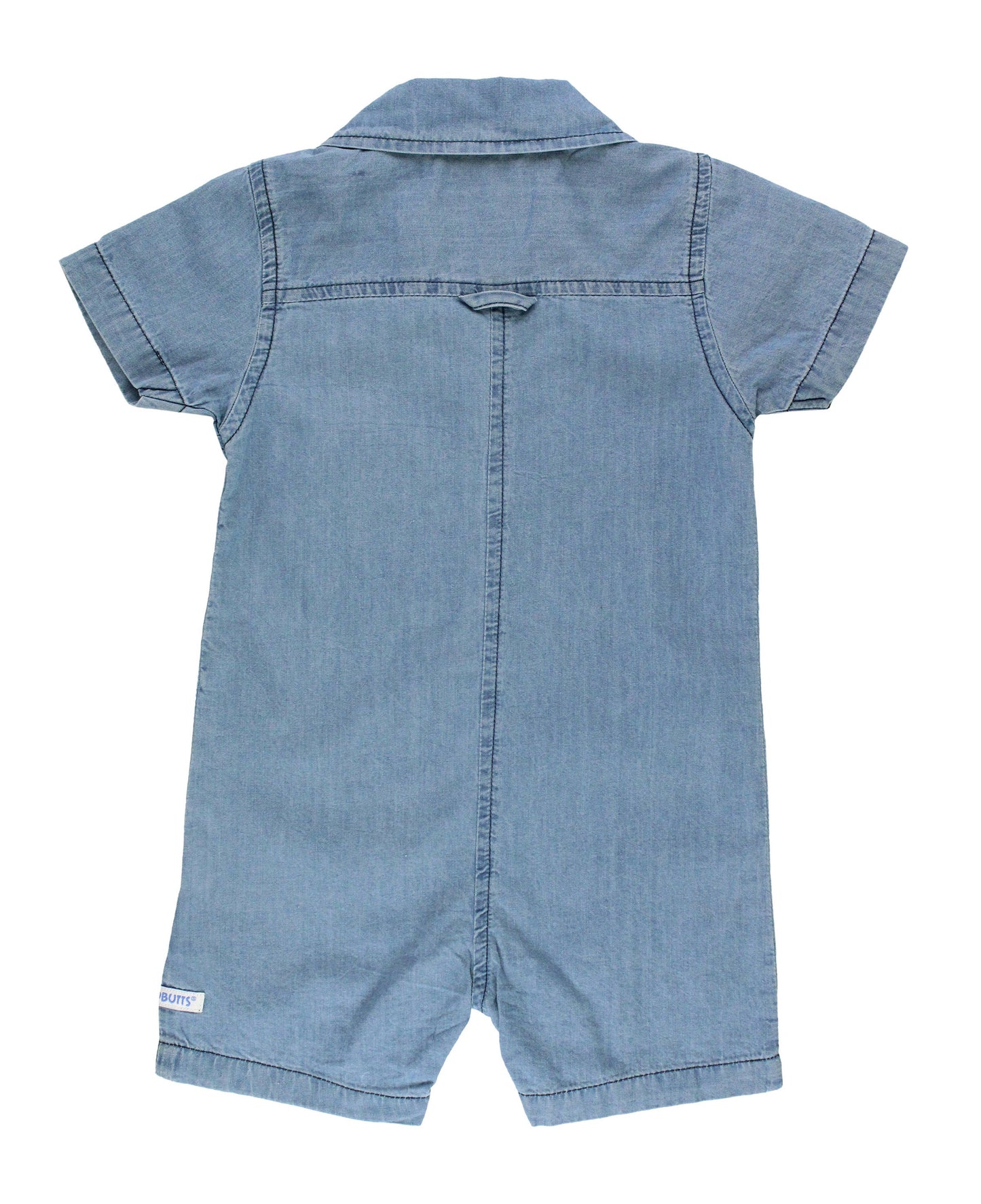 Denim Button-Up Romper