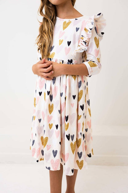 Heart Ruffle Dress