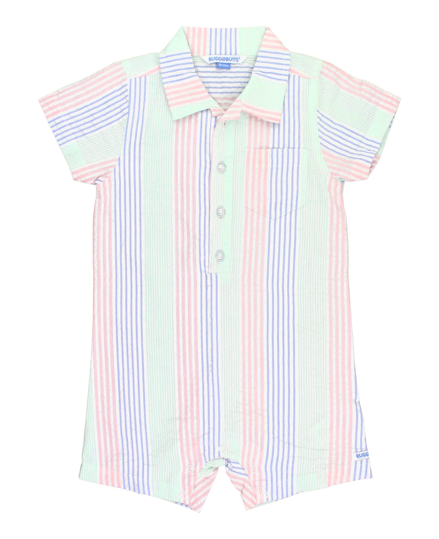 Colorful Seersucker Romper