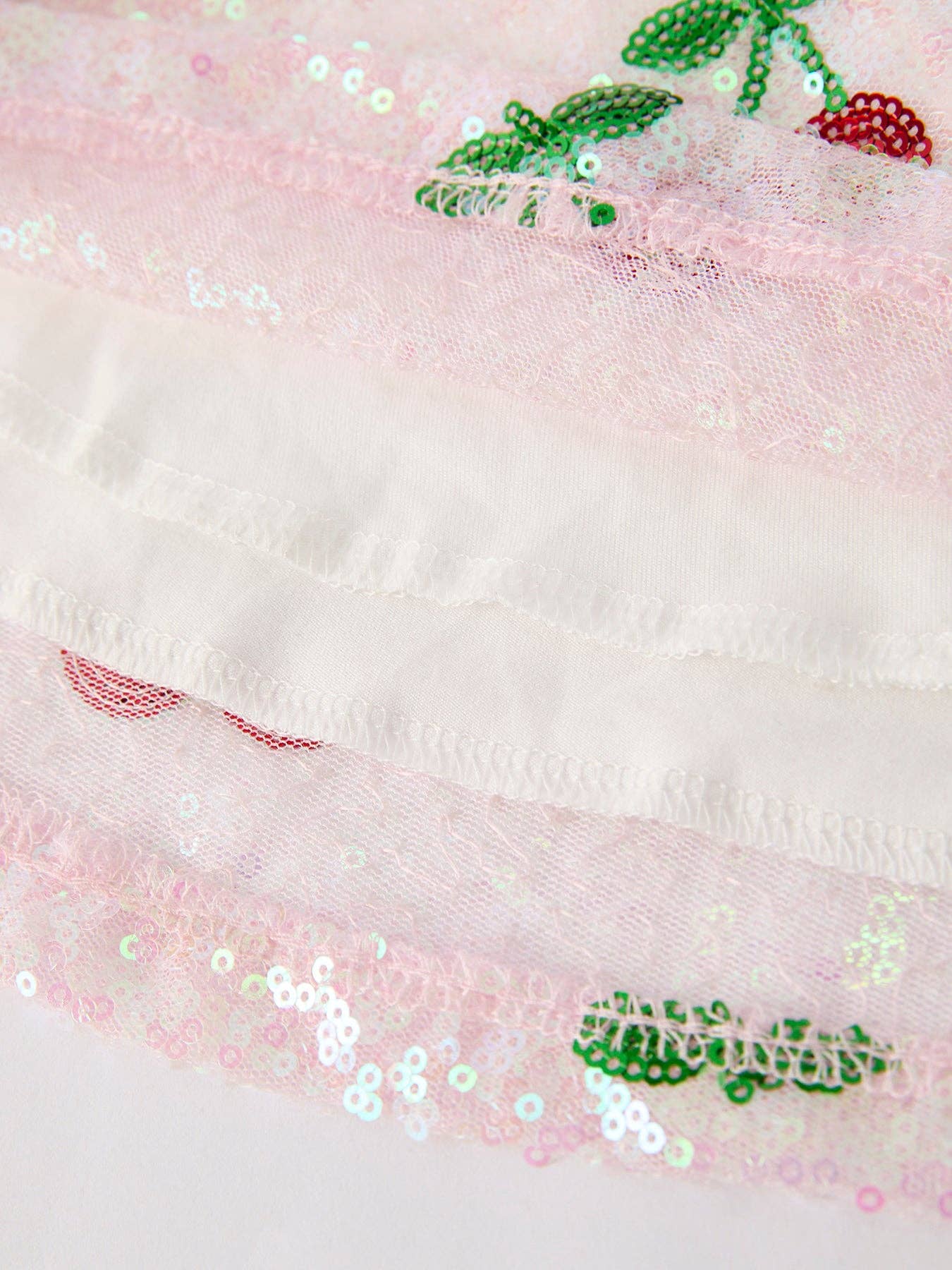 Sweet Cherry Sequins Dress