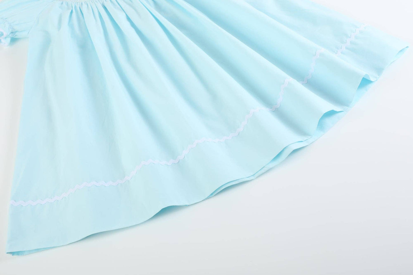Light Blue Daisy Smocked Dress