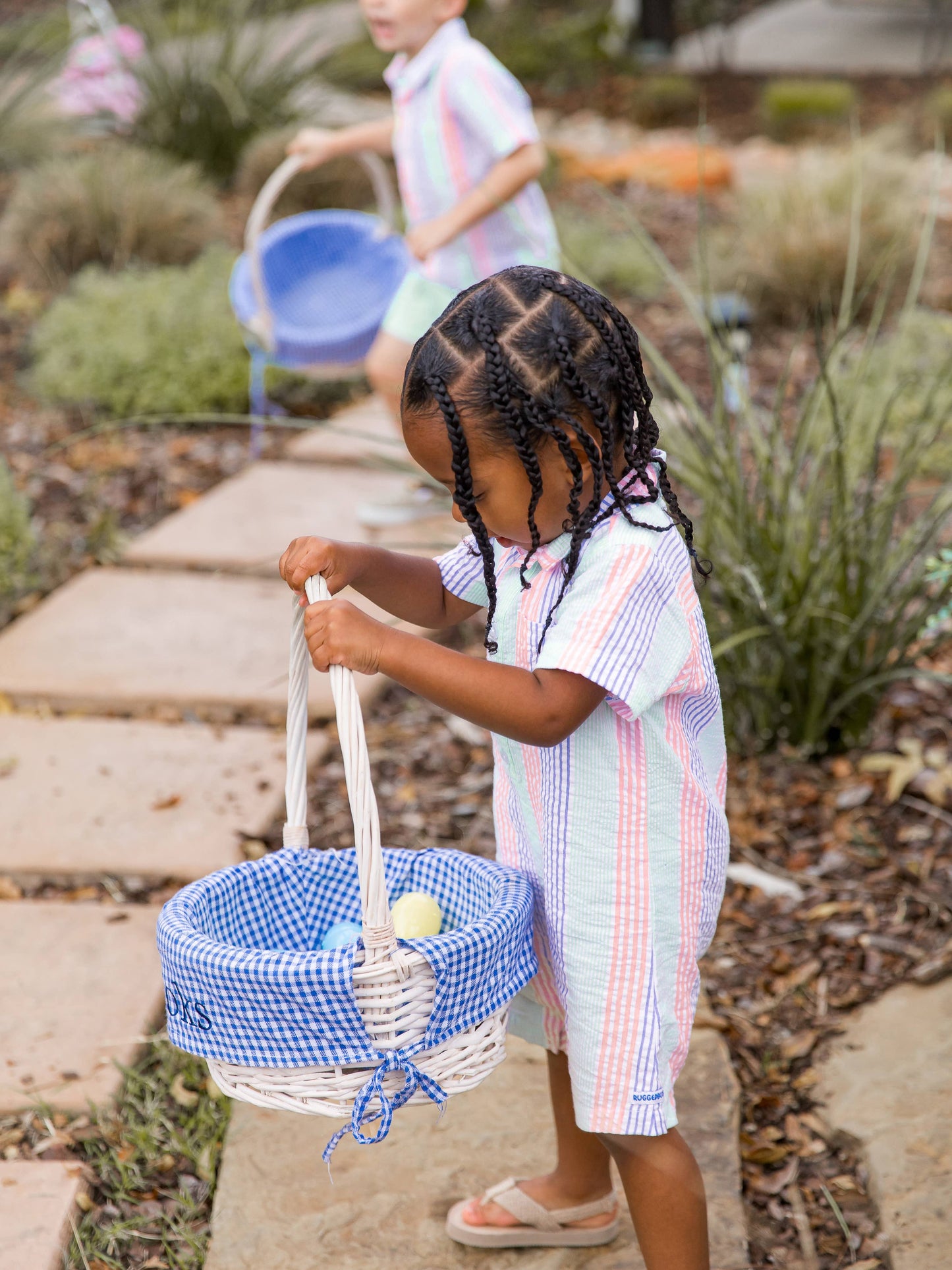 Colorful Seersucker Romper