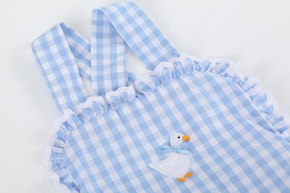 Gingham Goose Romper