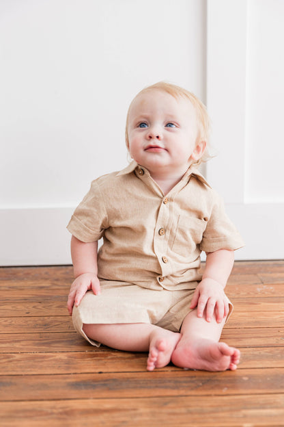 Boys Neutral Short Set