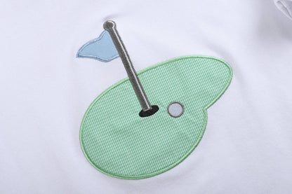 Blue Gingham Golf Set