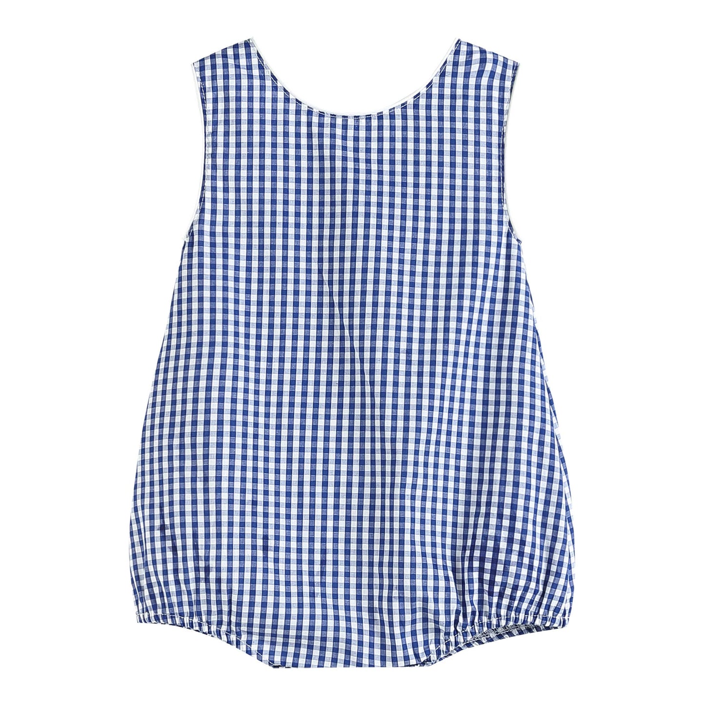 Blue Gingham Romper