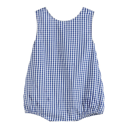 Blue Gingham Romper