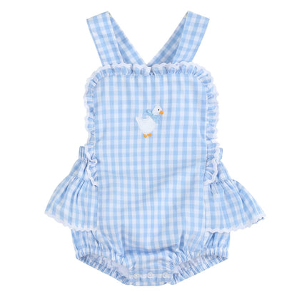 Gingham Goose Romper
