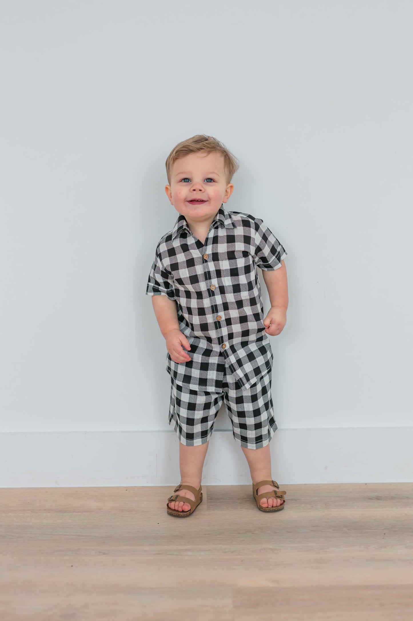 Checkered Short Set