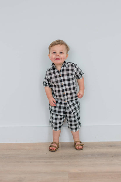 Checkered Short Set