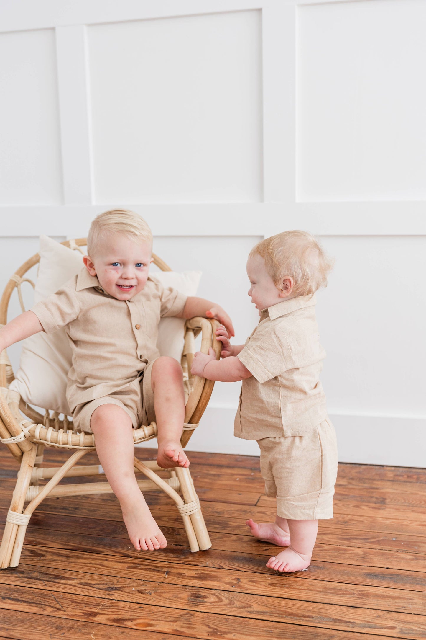 Boys Neutral Short Set