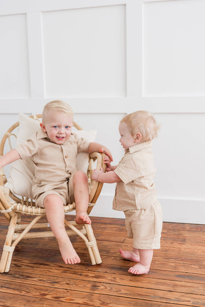Boys Neutral Short Set