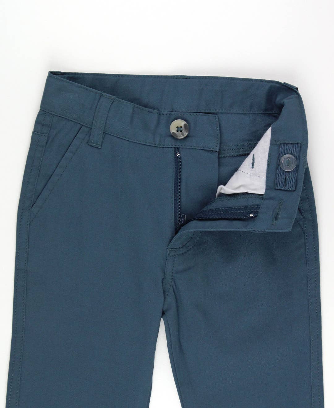 Indigo Stretch Chino Pants