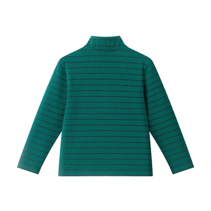 Green Striped Pullover