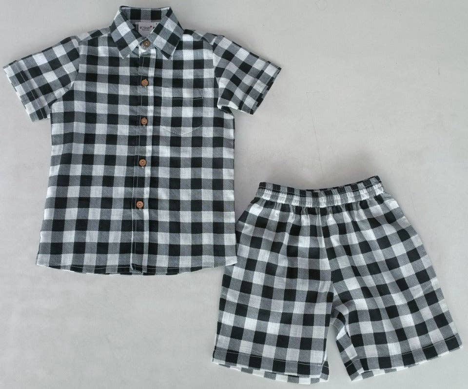 Checkered Short Set