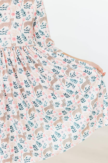 Cheetah Floral Dress