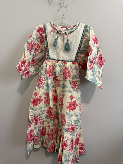 Ivory Floral Dress