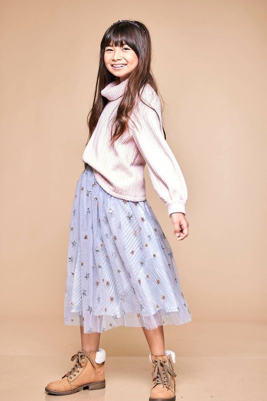 Star Sequin Tulle Skirt