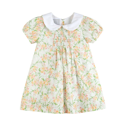 Spring Floral Smocked Dress