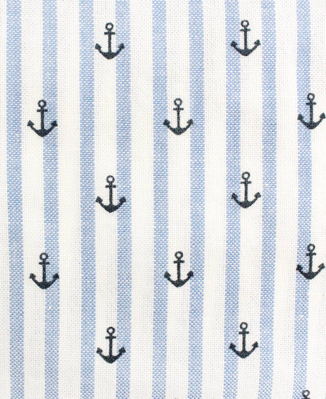 Boys Anchors Ahoy Stripe Long Sleeve Button Down
