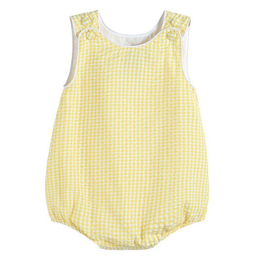 Sunshine Gingham Romper